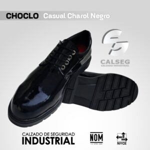 Choclo Casual Charol Negro